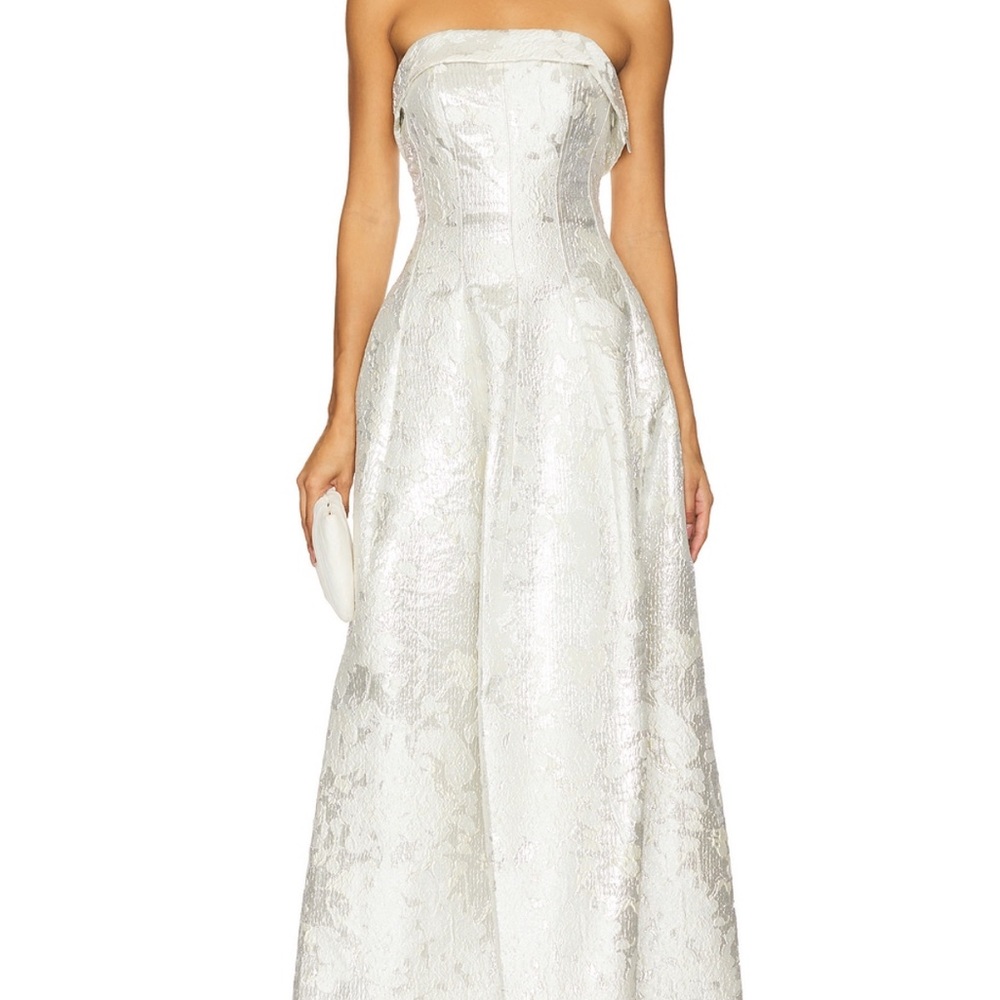 SIMKHAI Octavia Gown in Silver